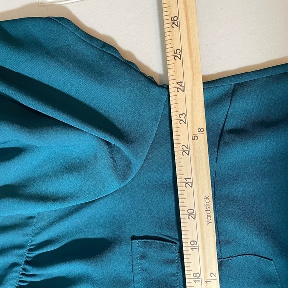 Torrid Teal Blouse - Picture 8 of 10